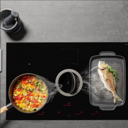 Индукционная варочная панель со встроенной вытяжкой Elica NikolaTesla  SWITCH BL/F/83 А-3